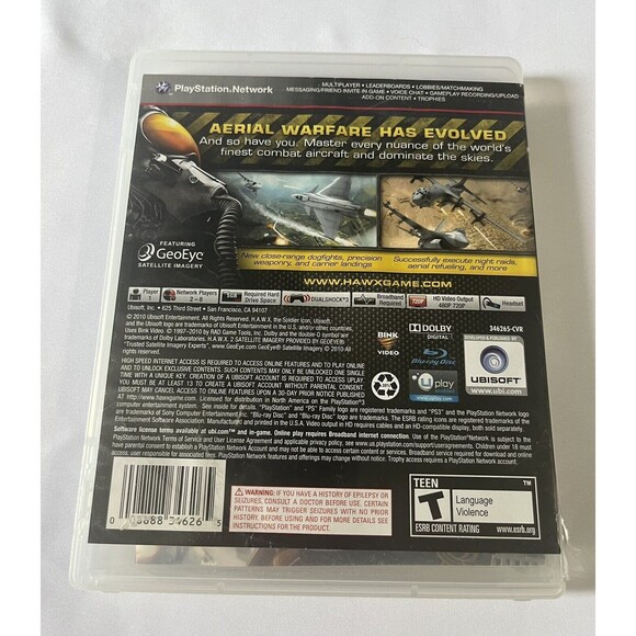 Tom Clancy's H.A.W.X Hawx 2 (Sony PlayStation 3 PS3, 2010 Complete with Manual - Picture 2 of 9